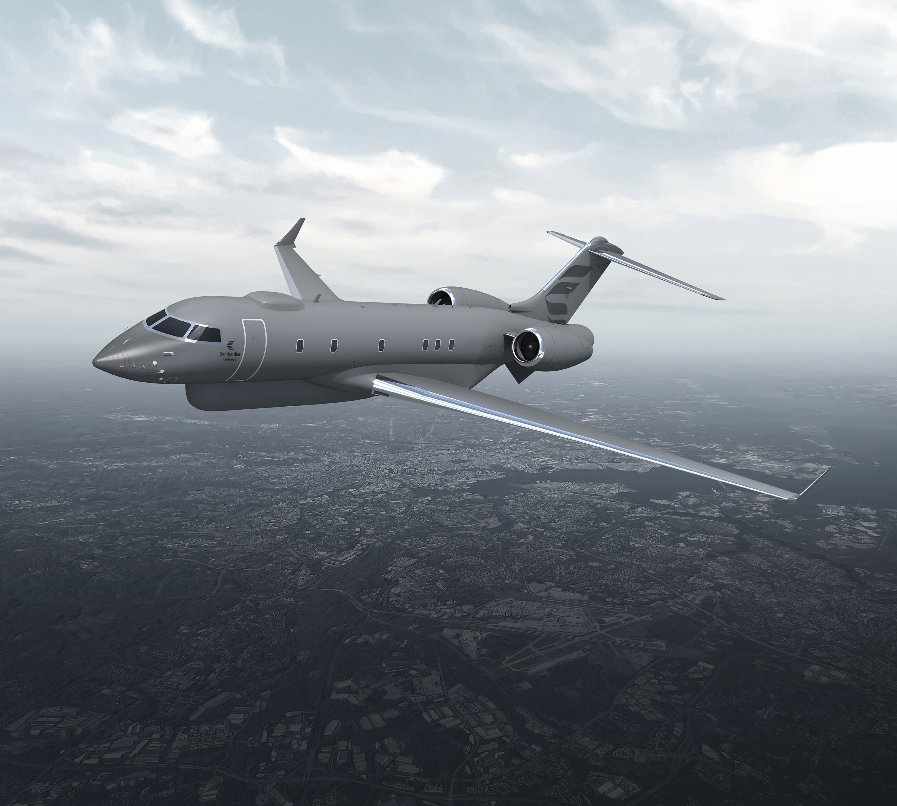 Le Global 6500 de Bombardier, plateforme pour le système GlobalEye de Saab